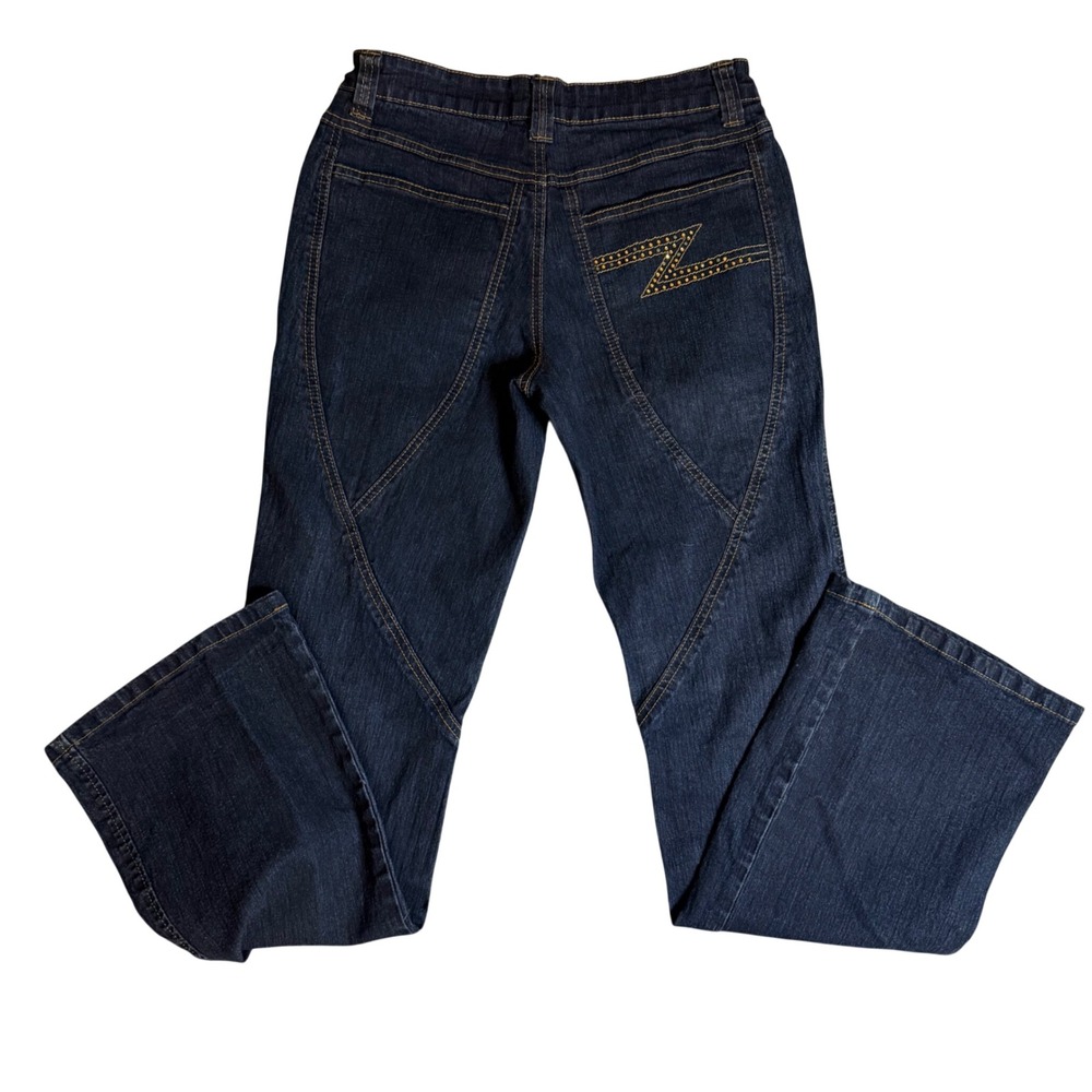 Vintage Charlotte Russe Dark Wash Flare Jeans Y2K Size 7/8